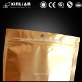 high quality gold color al foil stand up pouch for spice bag